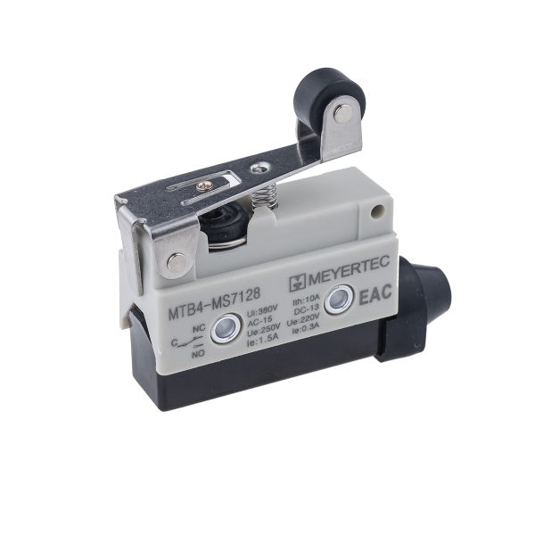 Выключатель концевой, IP54, рычаг с роликом укороченный MTB4-MS7128
