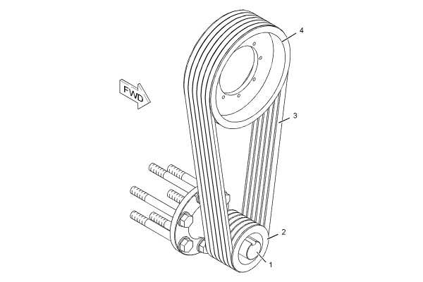 CATERPILLAR PULLEY GP-FAN DRIVE