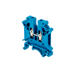 Клемма винтовая проходная, 4 мм², синяя MTU-4BL