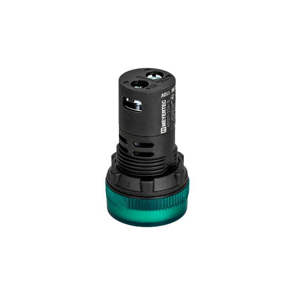 Сигнальная LED лампа, зеленый, 110V AC/DC IP65 MT22-SA23
