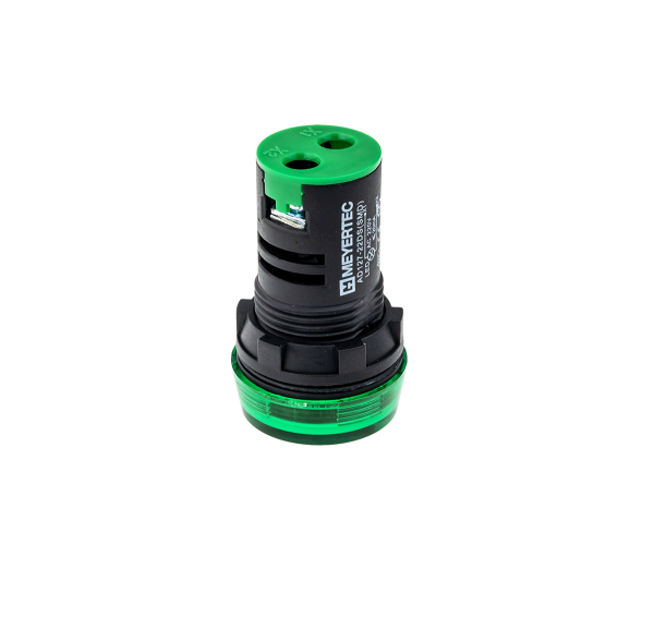 Сигнальная LED лампа, зеленый, 110V AC/DC IP65 MT22-S23