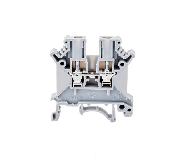 Клемма винтовая проходная, 2.5 мм², серая MTU-2.5