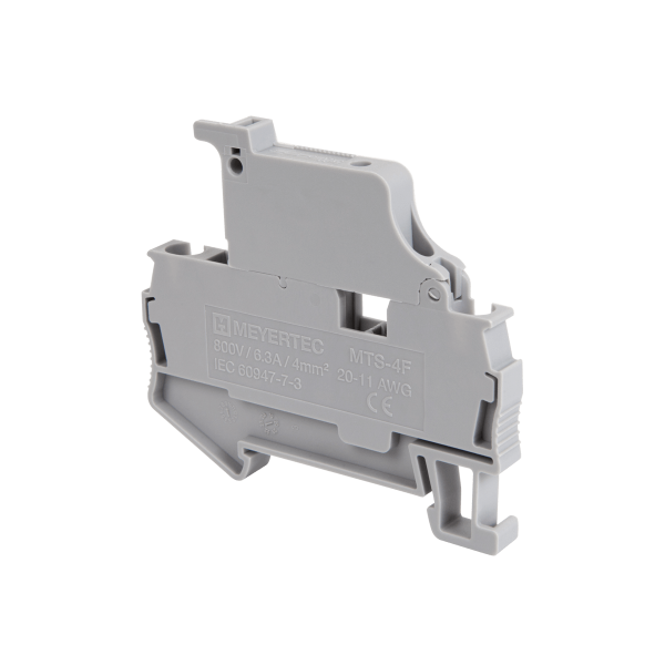 Клемма пружинная с держателем предохранителя, 4 мм² MTS-4F
