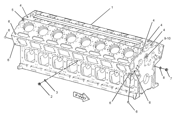 CATERPILLAR CYLINDER BLOCK GP