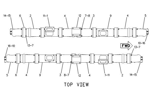 CATERPILLAR MANIFOLD GP-EXHAUST