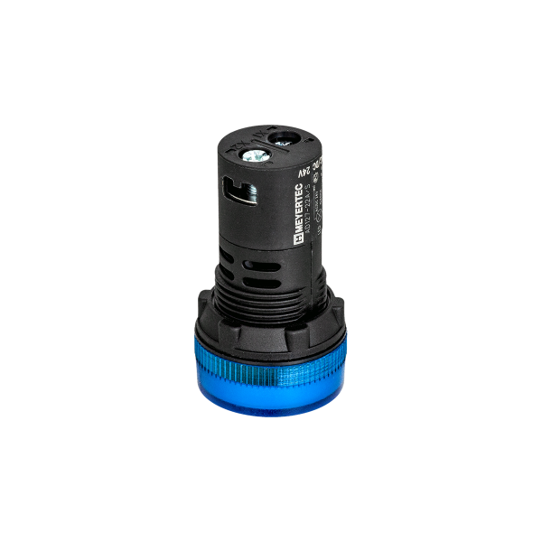 Сигнальная LED лампа, синий, 24V AC/DC IP65 MT22-SA16