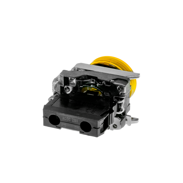 Лампа сигнальная желтая, 220V AС/DC, IP65, металл MTB4-BV753