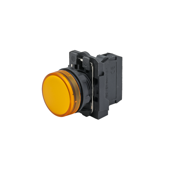 Лампа сигнальная желтая, 220V AС/DC, IP65, пластик MTB5-AV753