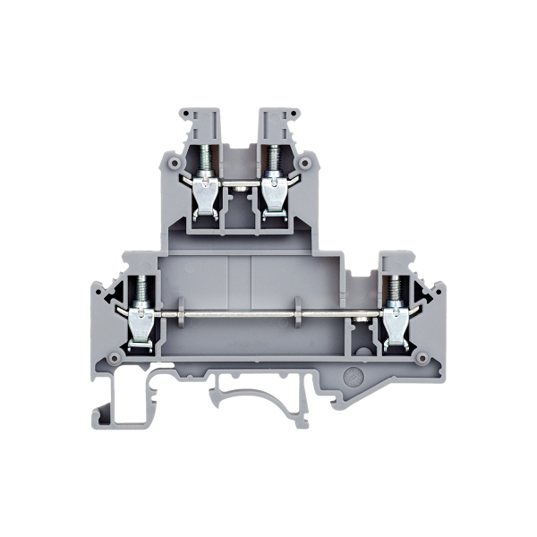Клемма винтовая двухуровневая удлиненная, 4 мм² MTU-D4L