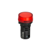 Сигнальная LED лампа, красный, 110V AC/DC IP65 MT22-SA24