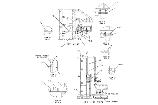 CATERPILLAR LINES GP-WATER –SEPARATE CIRCUIT AFTERCOOLER