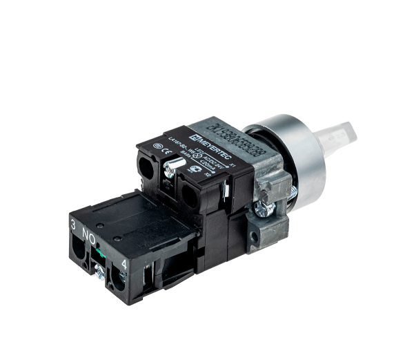 Переключатель с подсветкой, с фиксацией, 24V AC/DC, белый, 2 положения, 1NO MTB2-BK2761