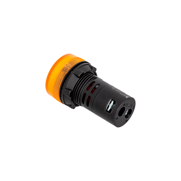 Сигнальная LED лампа, желтый, 220V AC IP65 MT22-SA65