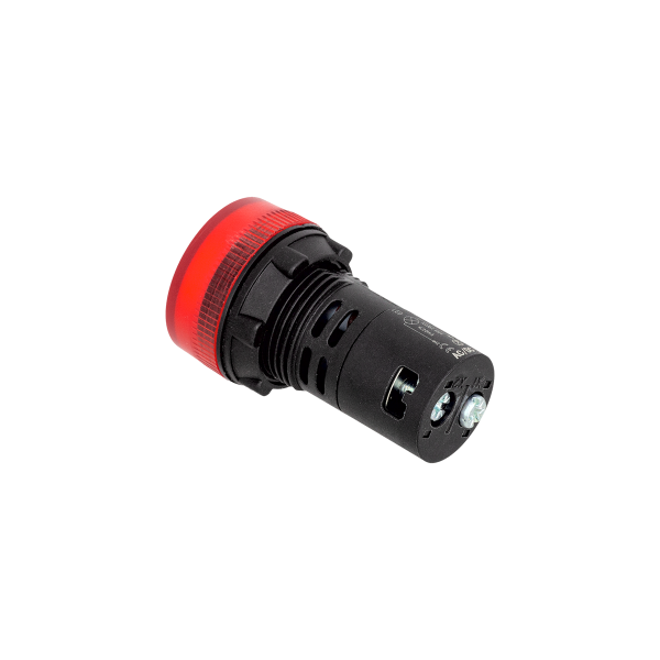 Сигнальная LED лампа, красный, 110V AC/DC IP65 MT22-SA24