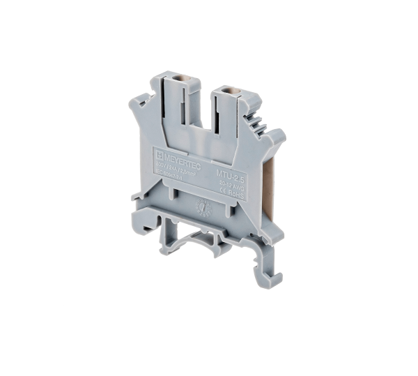Клемма винтовая проходная, 2.5 мм², серая MTU-2.5