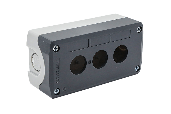 Корпус кнопочного поста, 3 места, серый, IP67 MTB2-F88