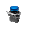 Лампа сигнальная синяя, 24V AС/DC, IP65, металл MTB4-BV761