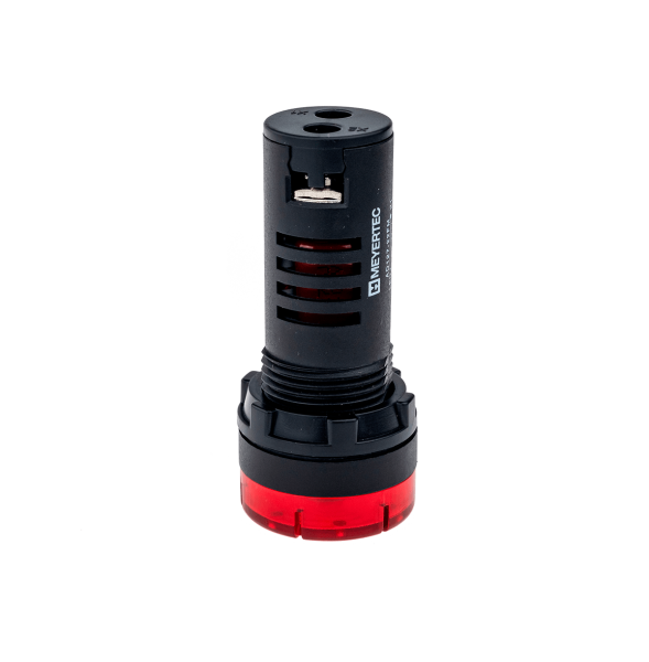Зуммер с подсветкой, 80дБ, красный, 220V AС, IP40, пластик MT22-SM220