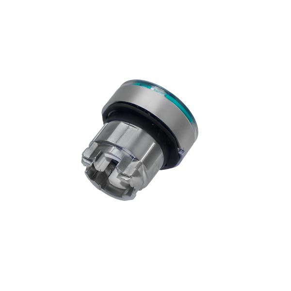 Головка кнопки с подсветкой, зеленая, IP65, металл MTB4-BW336C