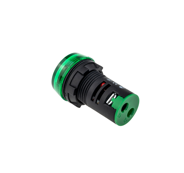 Сигнальная LED лампа, зеленый, 110V AC/DC IP65 MT22-S23