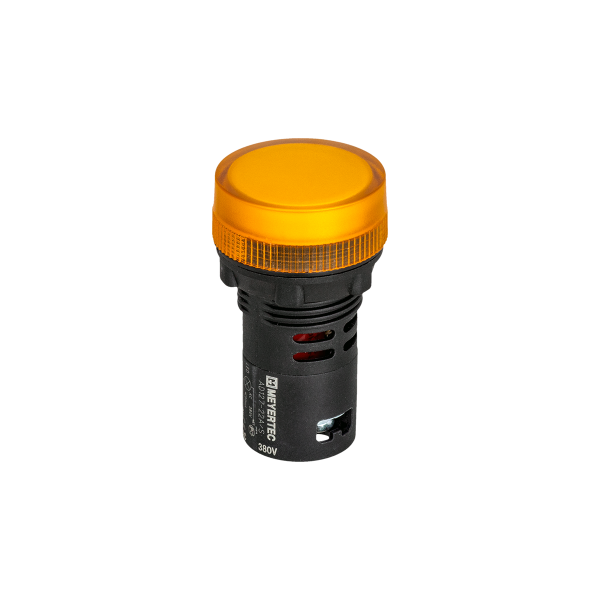 Сигнальная LED лампа, желтый, 380V AC IP65 MT22-SA75