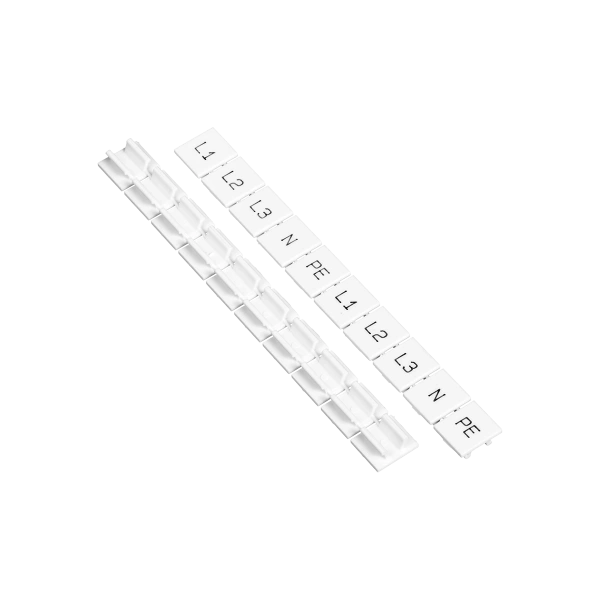 Маркировка клеммного ряда, ширина 10 мм (символы L1, L2, L3, N, PE) (уп. 100 шт.) MTU-10ML
