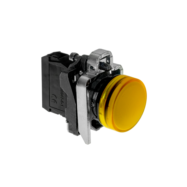 Лампа сигнальная желтая, 24V AС/DC, IP65, металл MTB4-BV751