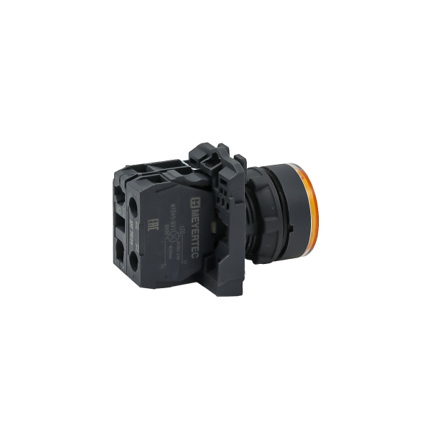 Кнопка желтая с подсветкой, 1NO, 24V AC/DC, IP65, пластик MTB5-AW35711