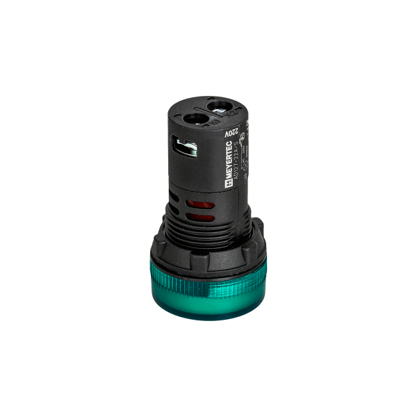 Сигнальная LED лампа, зеленый, 220V AC IP65 MT22-SA63