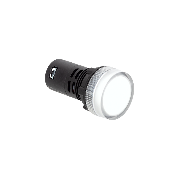 Сигнальная LED лампа, белый, 110V AC/DC IP65 MT22-SA21
