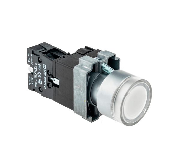 Кнопка с подсветкой белая 24V 1NO MTB2-BW3161