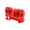 Клемма пружинная проходная, 6 мм², красная MTS-6RD