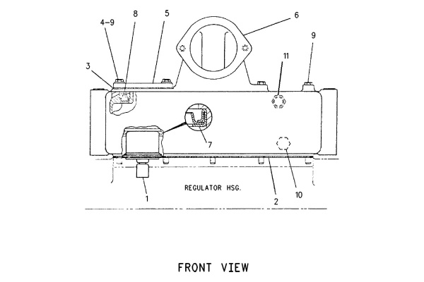 CATERPILLAR HOUSING & REGULATOR GP –OUTLET